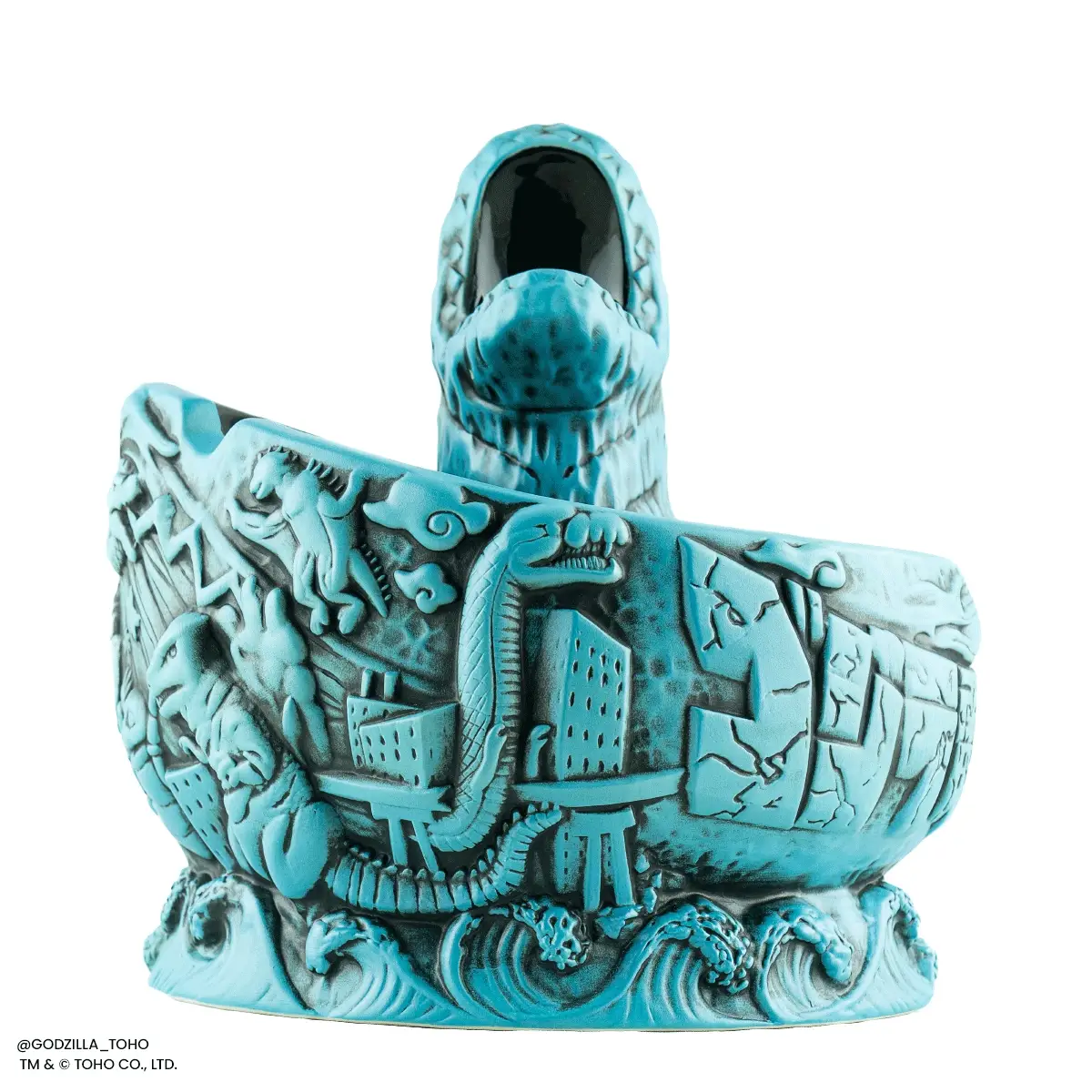3805-godzilla-destroy-all-monsters-tiki-bowl-heat-ray-variant-2.webp Godzilla Destroy All Monsters Tiki Bowl - Heat Ray Variant