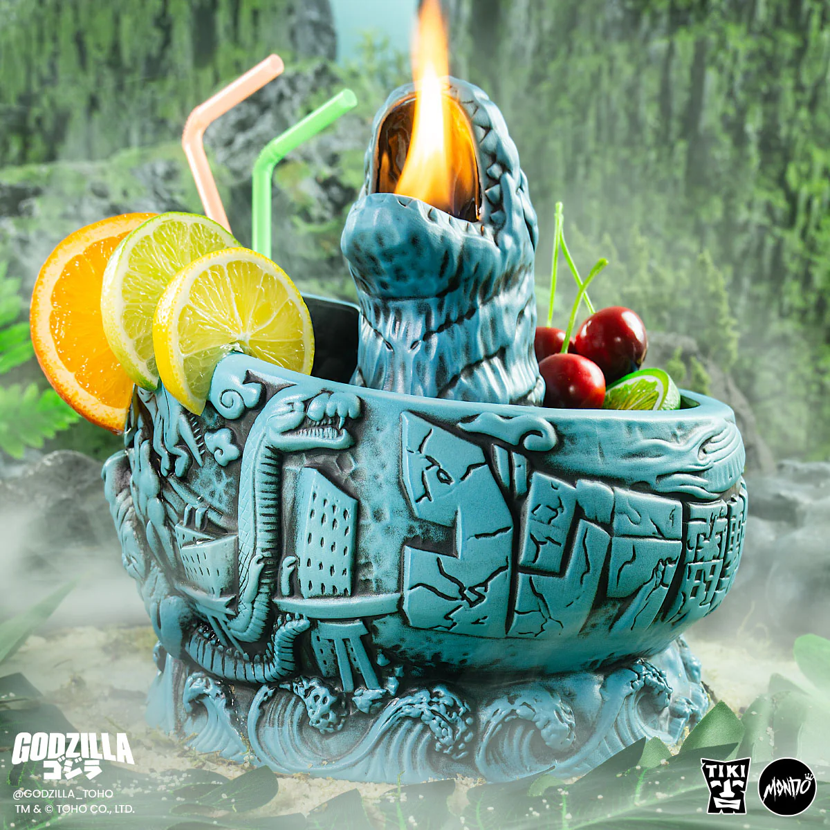 3805-godzilla-destroy-all-monsters-tiki-bowl-heat-ray-variant-4.webp Godzilla Destroy All Monsters Tiki Bowl - Heat Ray Variant