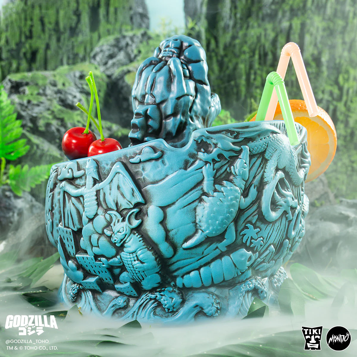 3805-godzilla-destroy-all-monsters-tiki-bowl-heat-ray-variant-5.webp Godzilla Destroy All Monsters Tiki Bowl - Heat Ray Variant