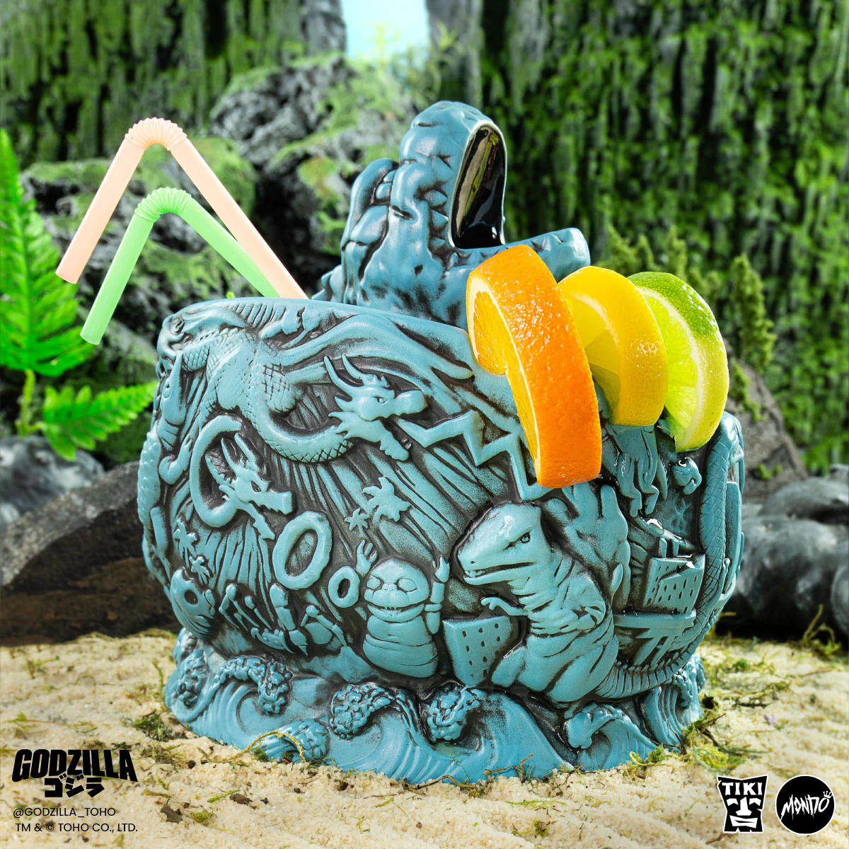 3805-godzilla-destroy-all-monsters-tiki-bowl-heat-ray-variant-8.webp Godzilla Destroy All Monsters Tiki Bowl - Heat Ray Variant