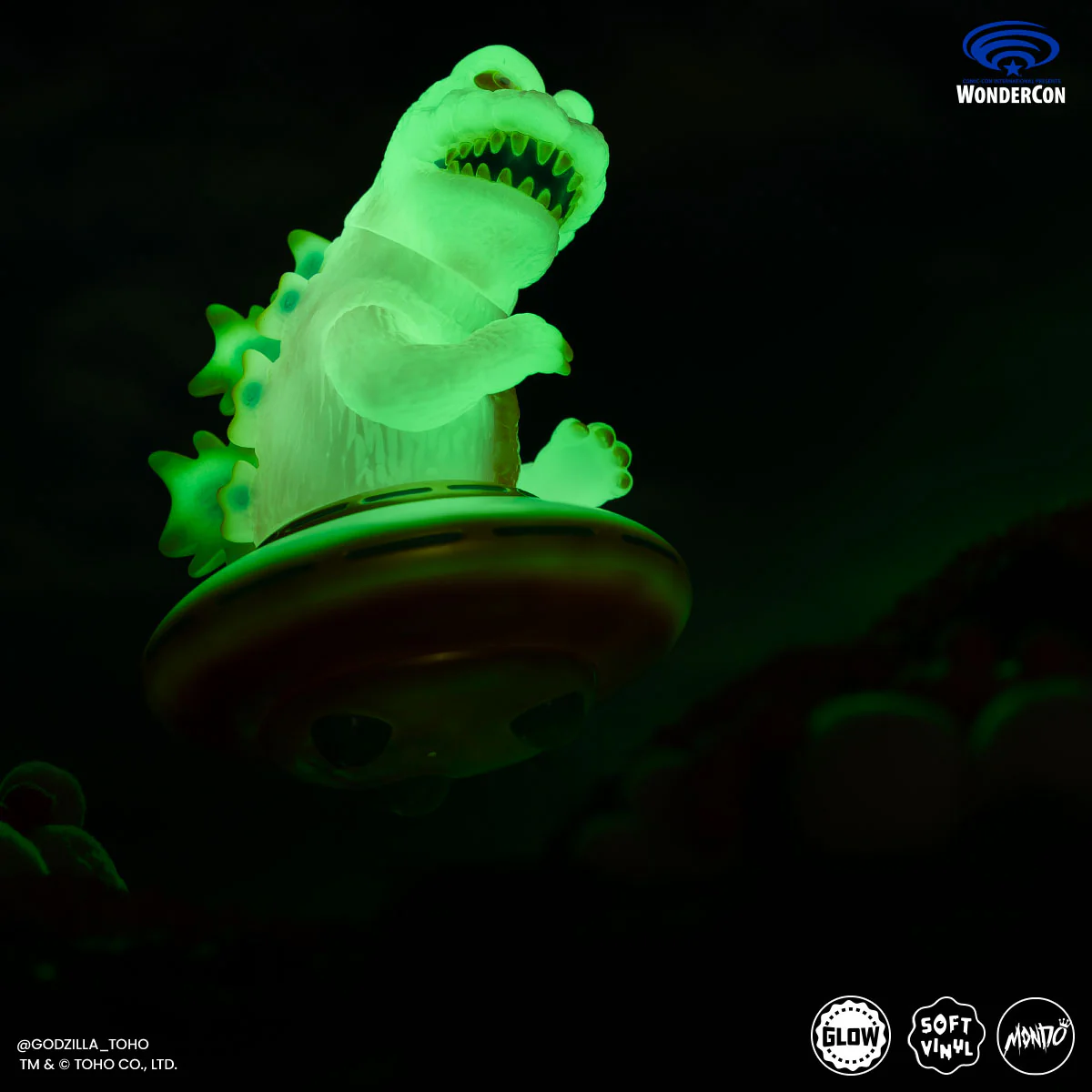 Godzilla UFO - Vinyl Designer Figure by Octeel - Cherry Blossom Variant