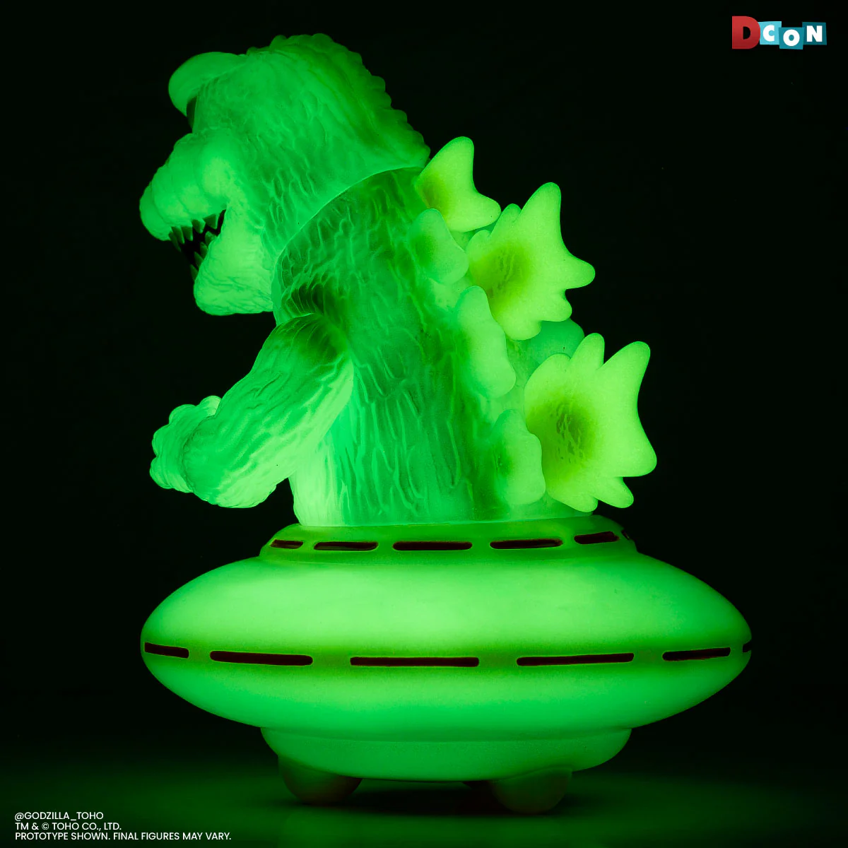 3831-godzilla-ufo-vinyl-designer-figure-by-octeel-glow-in-the-dark-green-variant-10.webp Godzilla UFO - Vinyl Designer Figure by Octeel - Glow-in-the-Dark Green Variant