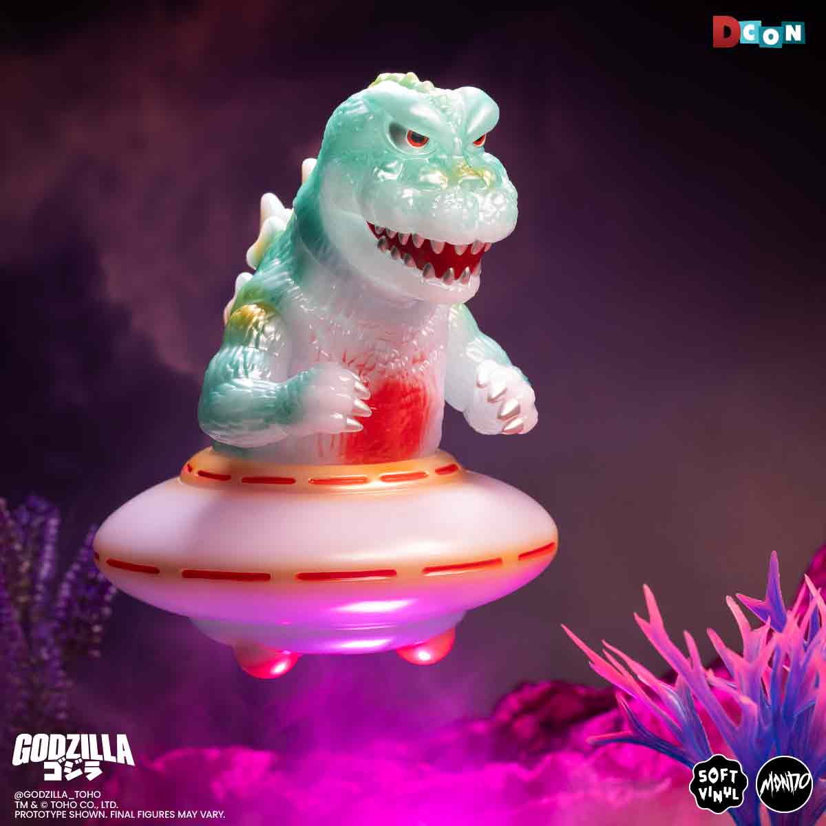 3831-godzilla-ufo-vinyl-designer-figure-by-octeel-glow-in-the-dark-green-variant-13.jpg Godzilla UFO - Vinyl Designer Figure by Octeel - Glow-in-the-Dark Green Variant