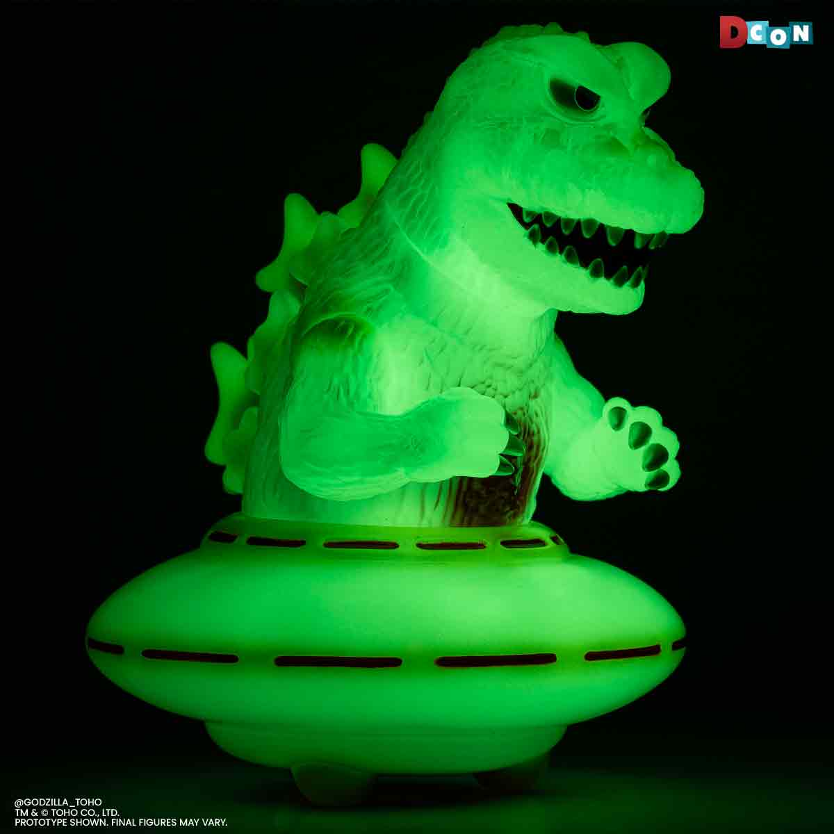 3831-godzilla-ufo-vinyl-designer-figure-by-octeel-glow-in-the-dark-green-variant-19.jpg Godzilla UFO - Vinyl Designer Figure by Octeel - Glow-in-the-Dark Green Variant