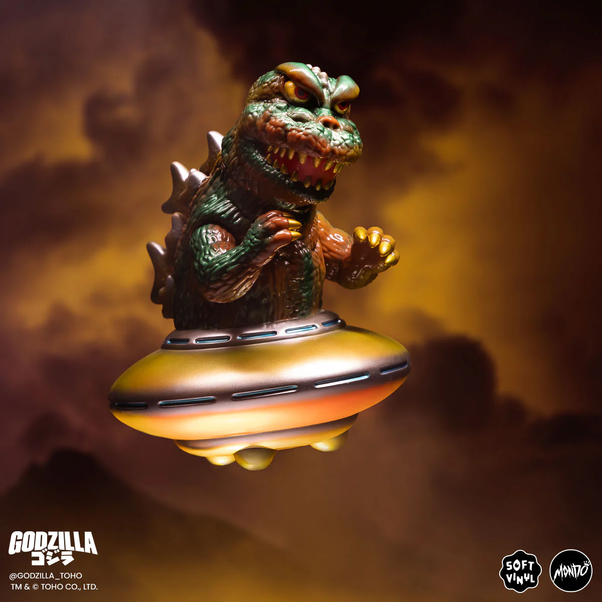 Godzilla UFO - Vinyl Designer Figure by Octeel - Invasion of the Astro-Monster Variant