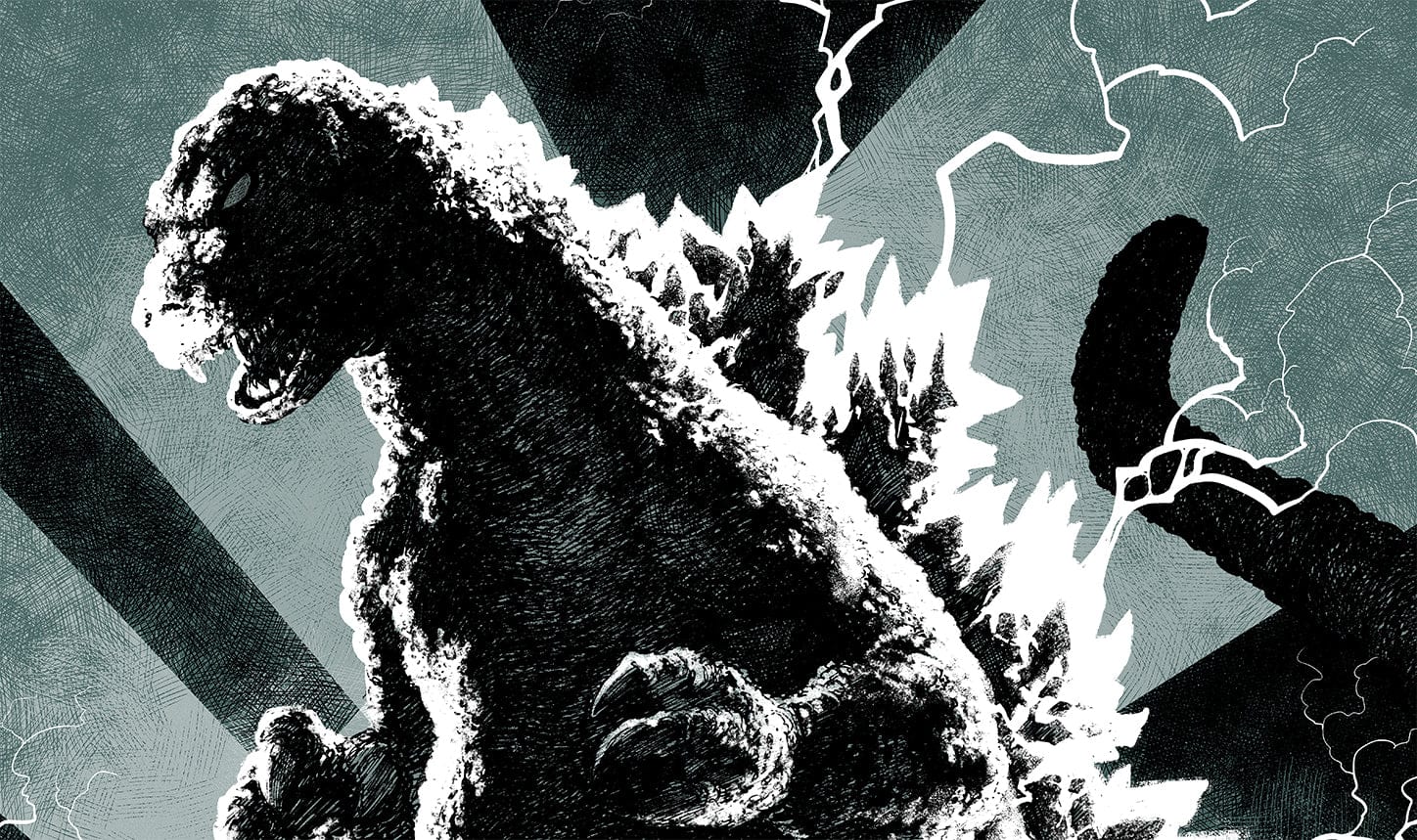 3837-godzilla-variant-screenprinted-poster-2.jpg Godzilla Variant Screenprinted Poster