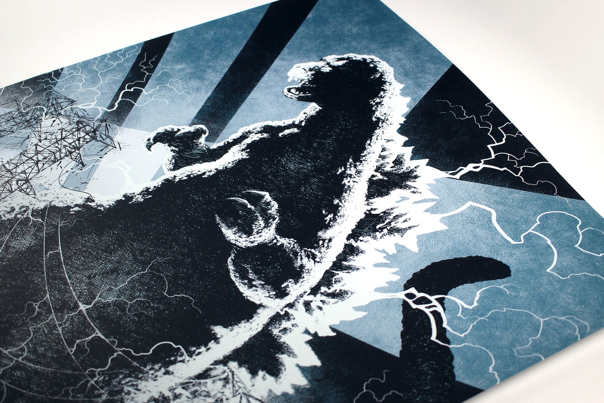 3837-godzilla-variant-screenprinted-poster-4.jpg Godzilla Variant Screenprinted Poster