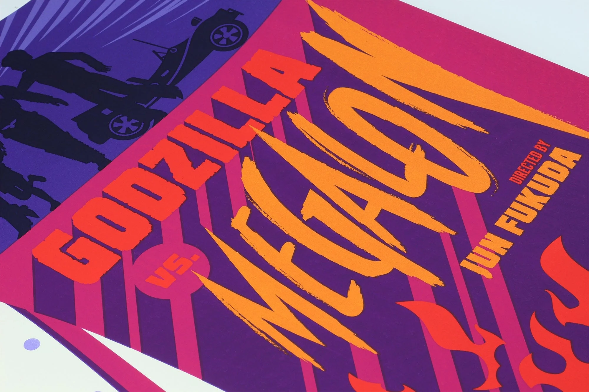 3844-godzilla-vs-megalon-screenprinted-poster-3.webp Godzilla Vs Megalon Screenprinted Poster