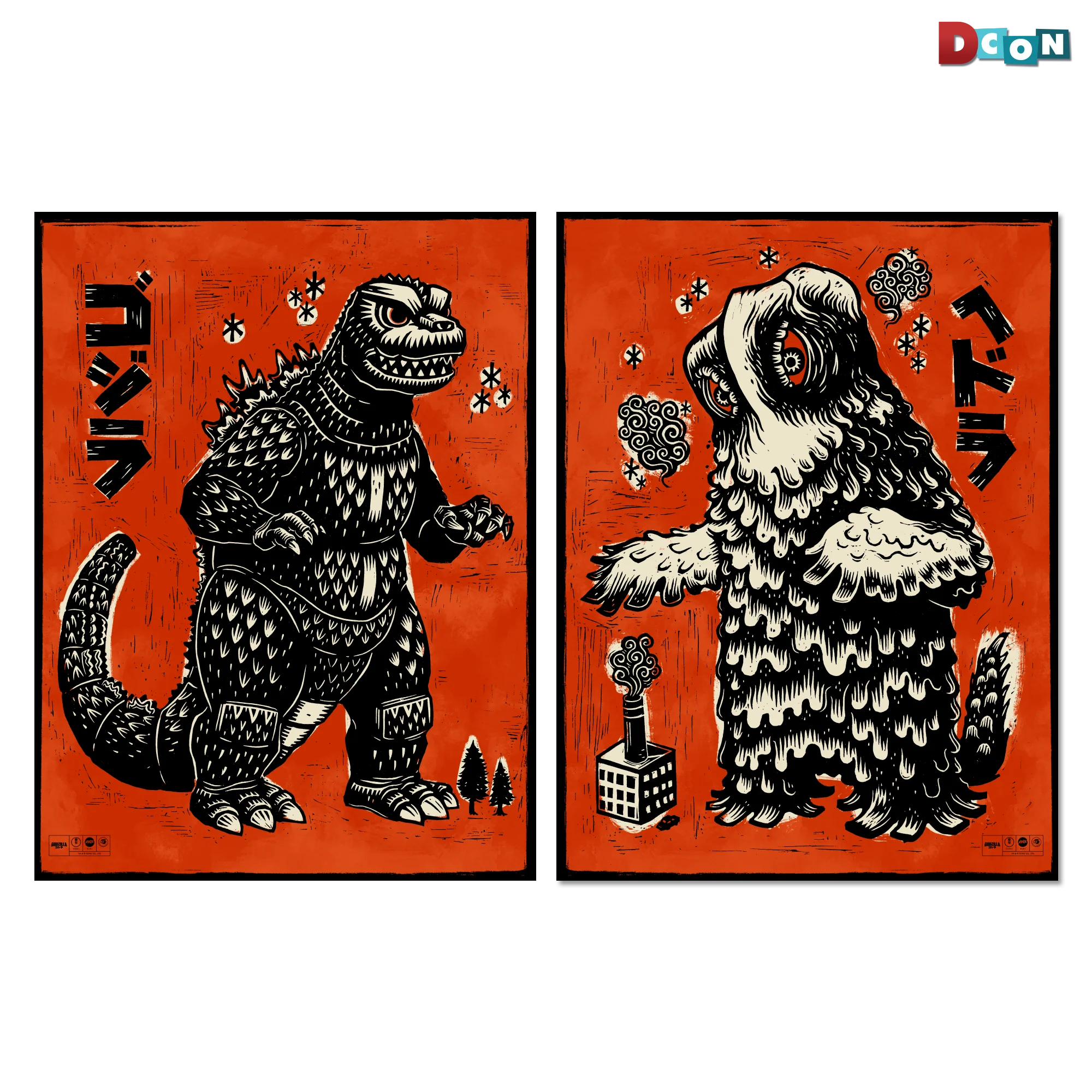 3856-godzilla-vs.-hedorah-print-set-1.webp Godzilla vs. Hedorah Print Set