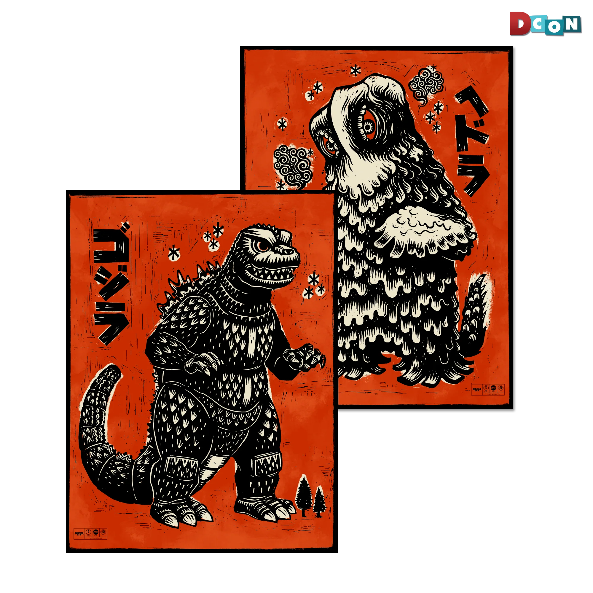 Godzilla vs. Hedorah Print Set