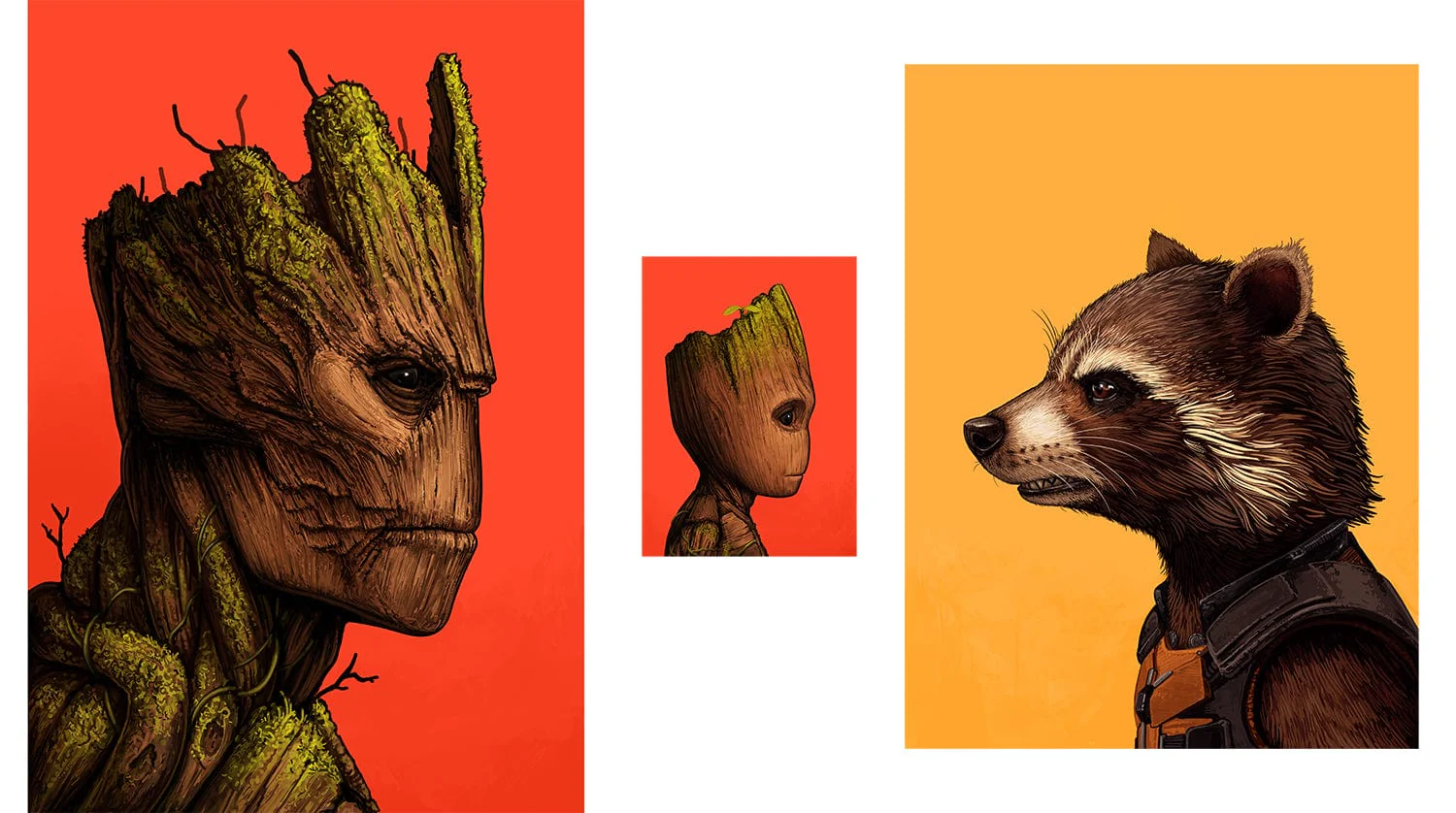 3943-guardians-portrait-set-baby-groot-groot-rocket-1.webp Guardians Portrait Set: Baby Groot, Groot & Rocket